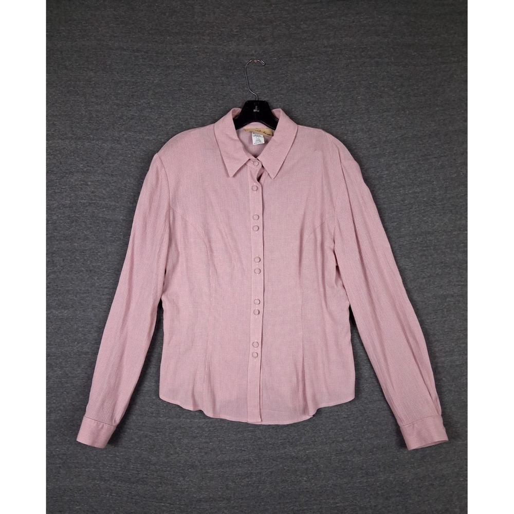 New Frontier Womens‎ Shirt M Pink Western Reenactment Costume Prairie Vintage